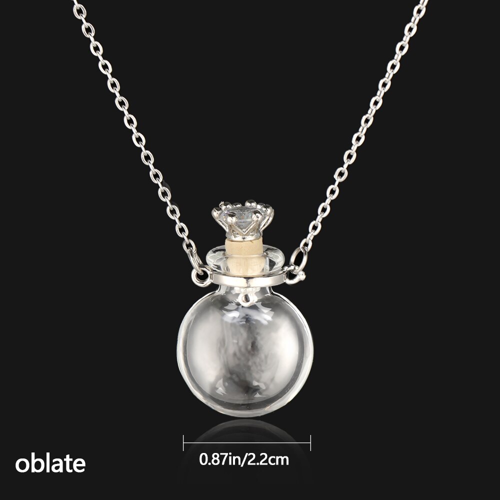 Openable-Colgante de corazón colgante de agua, cadena de acero, recuerdo, pendiente de aceite esencial, joyería conmemorativa, joyería de Perfume, collar de ampolla esmaltado