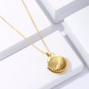 Openable Mermaids Photo Locket Shell Pendant Necklaces For Women Kids Jewelry Collares Choker Necklace Souvenir Gift 2022 Trend
