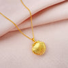 Openable Mermaids Photo Locket Shell Pendant Necklaces For Women Kids Jewelry Collares Choker Necklace Souvenir Gift 2022 Trend
