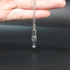Openable Water Drop Heart Steel Chain Keepsake Essential Oil Pendant Memorial Jewelry Perfume Jewellery Glaze Vial Necklace