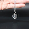 Openable Water Drop Heart Steel Chain Keepsake Essential Oil Pendant Memorial Jewelry Perfume Jewellery Glaze Vial Necklace