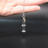 Openable Water Drop Heart Steel Chain Keepsake Essential Oil Pendant Memorial Jewelry Perfume Jewellery Glaze Vial Necklace