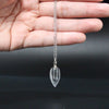 Openable Water Drop Heart Steel Chain Keepsake Essential Oil Pendant Memorial Jewelry Perfume Jewellery Glaze Vial Necklace