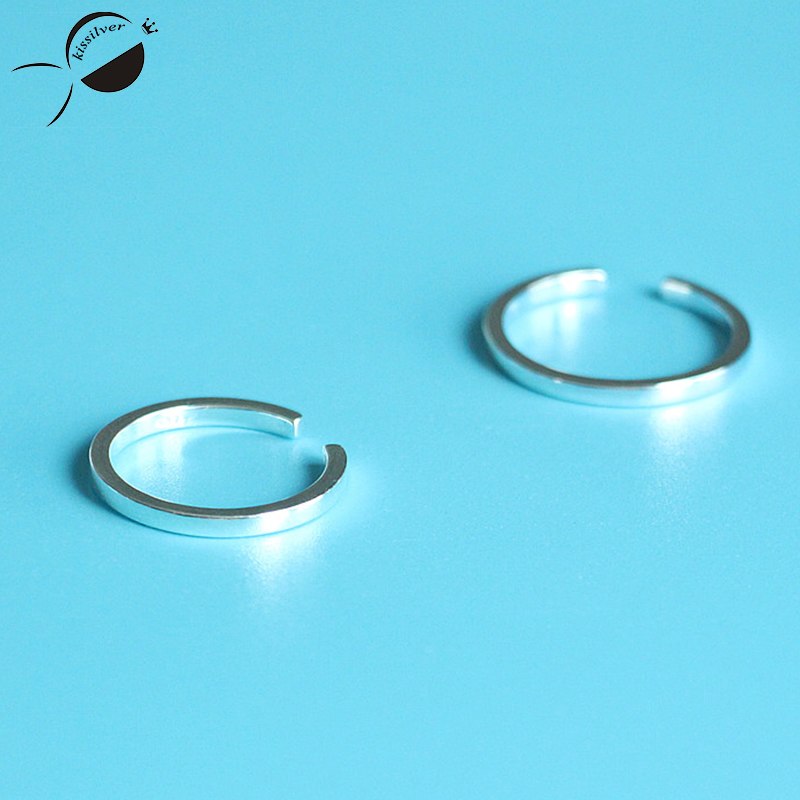 Opening Rings 925 Sterling Silver New 2020 Elegant Simple Female Silver Unique Ring Couple Birthd Girlfriend Gift Rings Women