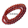 Orange Garnet Men Bracelets 6-8mm Round Bead Bracelets For Women Natural Stone Beads For Jewelry Craft Unisex Bangles