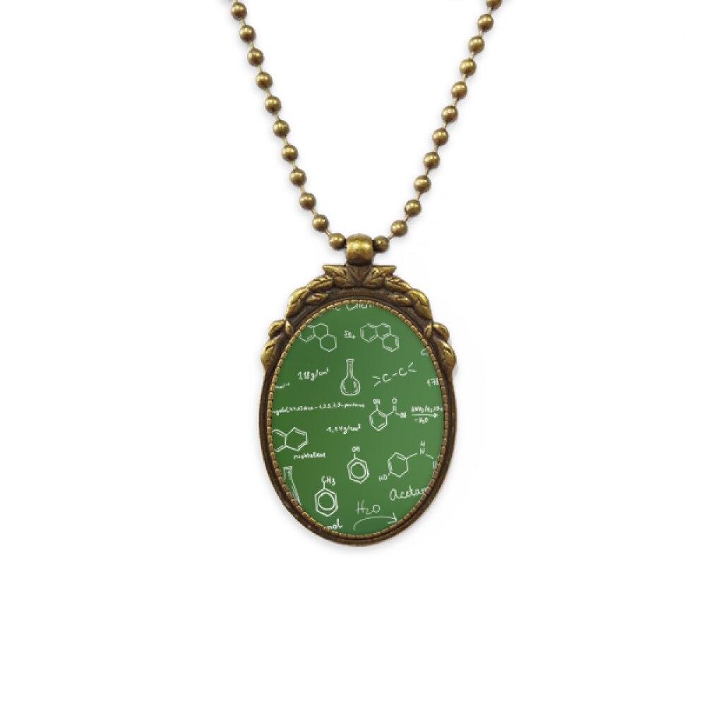 Organic Chestry Molecular Atoc Structure Antique Necklace Vintage Bead Pendant Keychain