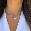 Origami Crane Necklace Animal Jewelry Stainless Steel Gold Color Origami Bird Pendant Necklace Bridesmaid Gifts