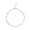 Origin Summer Bohemian Multicolor Simulation Pearl Beaded Chokers Necklace for Women Handmade Baroque Holiday Necklace Jewellery