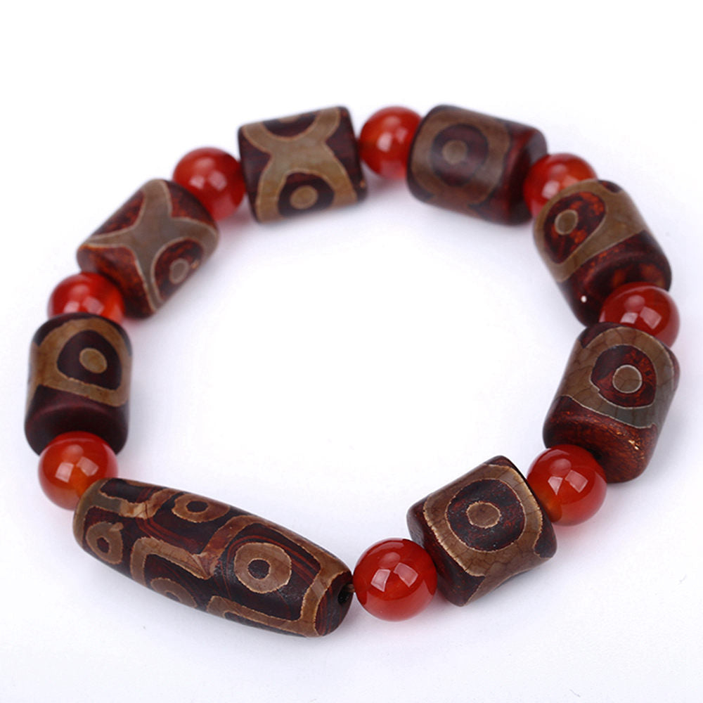 Original 3 Agate Handmade Stretch Crystal beads Bracelet Irregular Natural Stone Charm with Elastic Women Reiki Healing Crystal