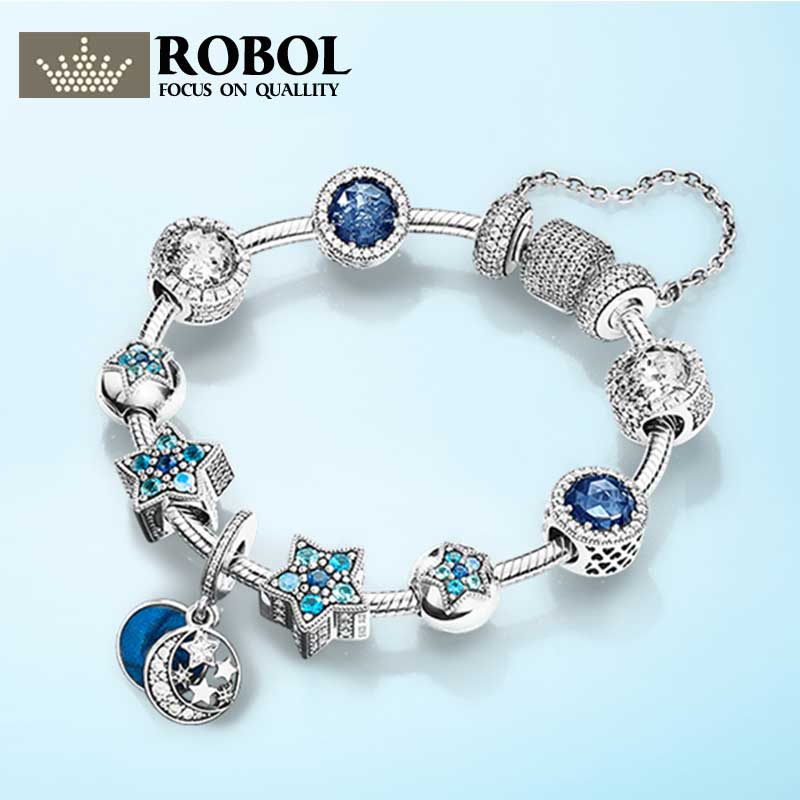 Original 925 Silver Charm Series Bead Pink Rose Gold Lady Jewelry Gift Fashion Pand 1:1 With Logo Original Bracelet