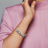Original 925 Sterling Silver Knotted Heart T-Bar Bracelet Fit European Brand Beacelet Silver 925 Jewelry