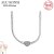 Original 925 Sterling Silver pan Necklace Clasp Snake Chain Necklace Fit Bead Charms For Women Jewelry