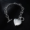Original 925 sterling silver LOVE Heart Frame Bracelets for women party wedding accessories  Jewelry Holiday gifts
