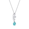 Original Charm Snake Green Gemstone Pendant Necklace Women Elegant Luxury Retro Clavicle Chain Factory Direct
