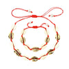Original Design Shells Necklace Bracelet One Set Natural Seashells Knit Chain Rope Girl Choker Bracelets Jewelry Gift Adjustable