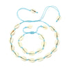 Original Design Shells Necklace Bracelet One Set Natural Seashells Knit Chain Rope Girl Choker Bracelets Jewelry Gift Adjustable