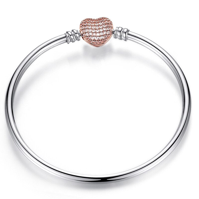 Original European Handmake Jewelry Charm Bracelets&amp;Bangles Fit Gold,Silver Color Big Hole Bead Brand Bracelet Jewelry Pulseira