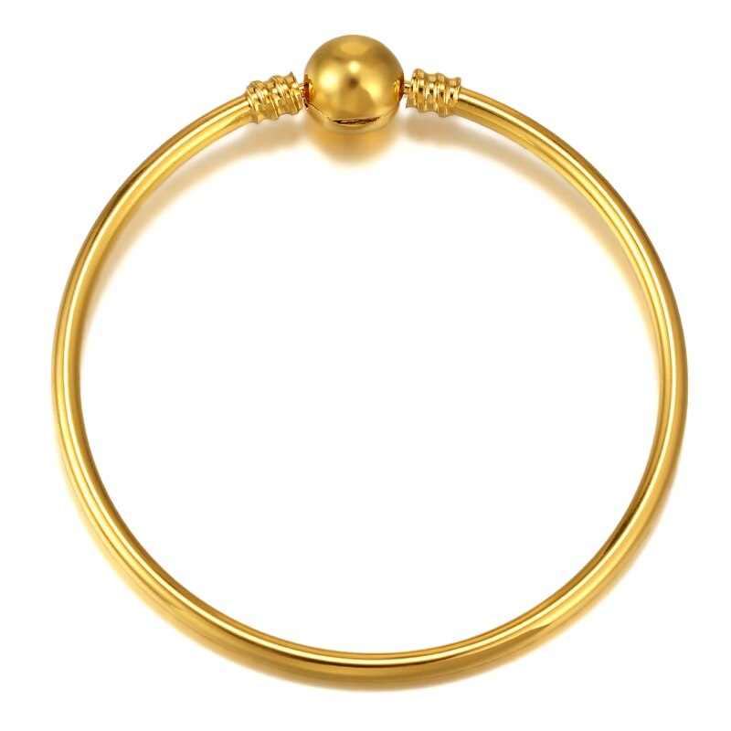 Original European Handmake Jewelry Charm Bracelets&amp;Bangles Fit Gold,Silver Color Big Hole Bead Brand Bracelet Jewelry Pulseira