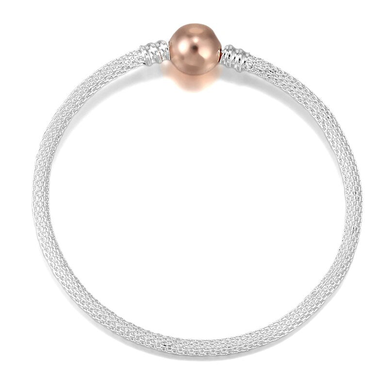 Original European Handmake Jewelry Charm Bracelets&amp;Bangles Fit Gold,Silver Color Big Hole Bead Brand Bracelet Jewelry Pulseira