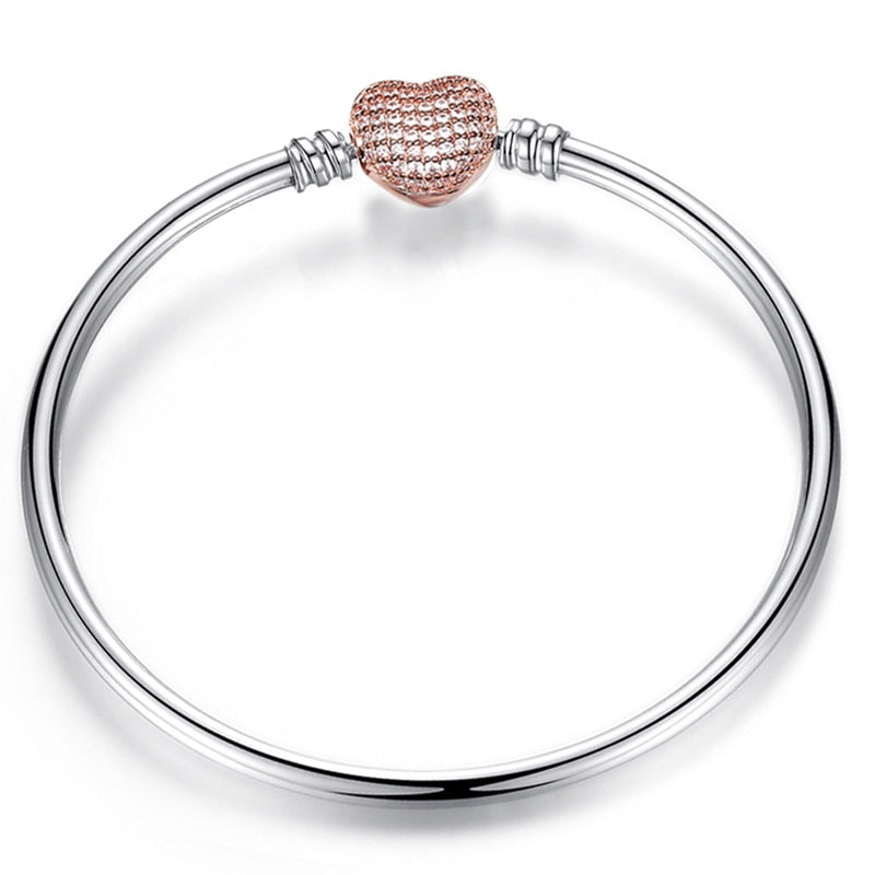 Original European Handmake Jewelry Charm Bracelets&amp;Bangles Fit Gold,Silver Color Big Hole Bead Brand Bracelet Jewelry Pulseira