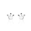 Original Handmade Design 925 Sterling Silver Crown Stud Earrings For Women Trendy Anniversary Gift Symb Queen's Temperament
