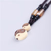 Original Handmade Tibetan Buddhist Tai Chi Pendant Neckalce Nature Stone Rope Chain Nut Pendant Necklace Buddhism Amulet Jewelry