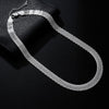 Original  925 Stamped silver fine Net chain necklaces for women jewelry party wedding engagement Couple gifts