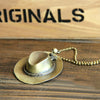 Original Hip Hop Cowboy Hat Pendant Necklace Men Vintage Gold Bead Chain Star Choker Necklace Women Jewelry Femme Gift