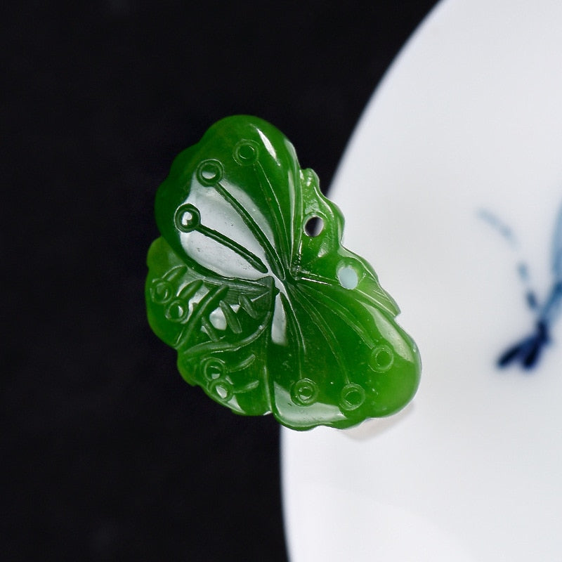 Original Ring Silver Women 925 Sterling silver Rings Handmade Jade Butterfly Silver 925 Jewelry Vintage Adjustable rings
