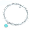 Original TIFF Sterling Silver 925 High Quality Charm Bracelet Engraved Inscription FOR Woman Original Model Production
