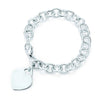 Original TIFF Sterling Silver 925 High Quality Charm Bracelet Engraved Inscription FOR Woman Original Model Production