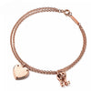 Original TIFF Sterling Silver 925 High Quality Charm Bracelet Engraved Inscription FOR Woman Original Model Production
