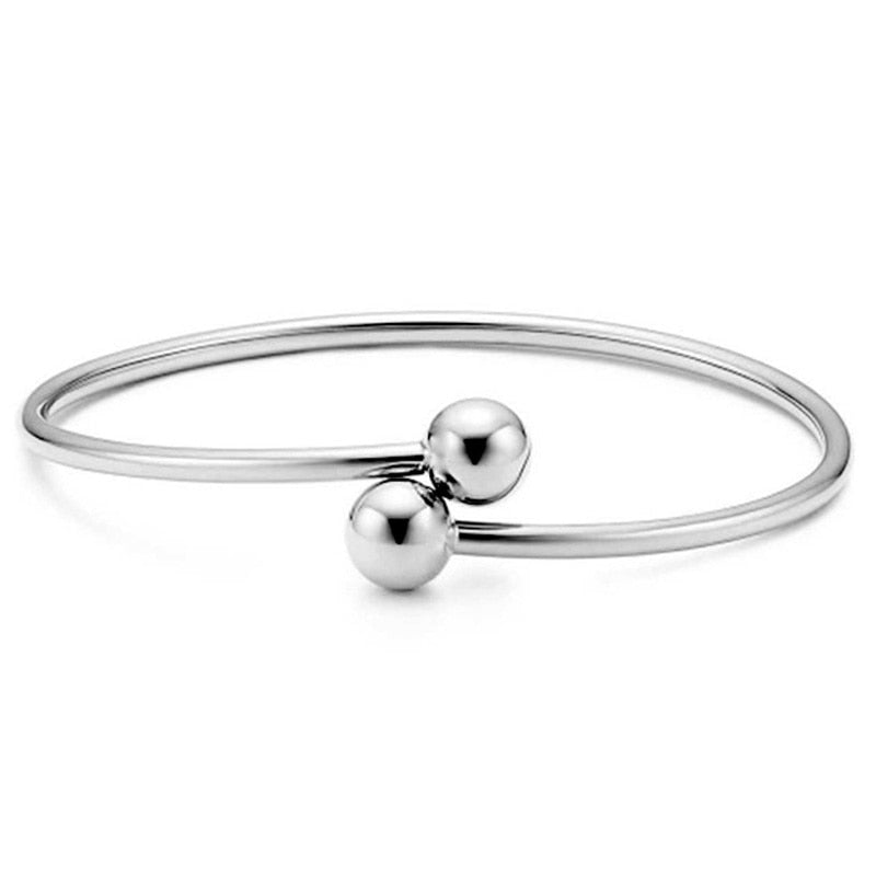 Original TIFF Sterling Silver 925 High Quality Charm Bracelet Engraved Inscription FOR Woman Original Model Production