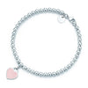 Original TIFF Sterling Silver 925 High Quality Charm Bracelet Engraved Inscription FOR Woman Original Model Production