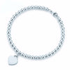 Original TIFF Sterling Silver 925 High Quality Charm Bracelet Engraved Inscription FOR Woman Original Model Production
