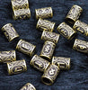 Original Viking Runes Charms Beads Findings for Bracelets for Pendant Necklace for Beard or Hair Vikings Rune Kits with 24pcs