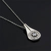 Original designer 925 Stamped silver crystal water drops pendant necklace for woman Party wedding engagement Jewelry