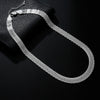 Original designer 925 sterling silver fine Net chain Bracelets necklaces for women party wedding engagement jewelry sets