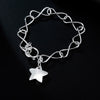 Original 925 sterling silver Beautiful Star pendant Bracelets for women  party Wedding accessories jewelry gifts