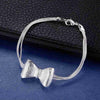 Original  designer 925 sterling silver charm Bowknot Bracelets for women party Wedding engagement Jewelry gifts