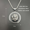 Original trendy brand explosive titanium steel gold-plated zircon lion head hip-hop necklace pendant unisex style