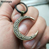Ouija Crescent Moon Pendant Men Necklace Irish Knots Wicca Pagan Witchcraft Jwelry For Women