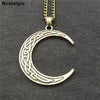 Ouija Crescent Moon Pendant Men Necklace Irish Knots Wicca Pagan Witchcraft Jwelry For Women