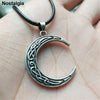 Ouija Crescent Moon Pendant Men Necklace Irish Knots Wicca Pagan Witchcraft Jwelry For Women