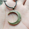 Ouija Crescent Moon Pendant Men Necklace Irish Knots Wicca Pagan Witchcraft Jwelry For Women