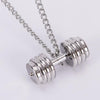 Oulai777 barbell pendant mens necklace stainless steel Fitness  sports style male accessories gift for mens fitness men