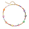 Outer Banks Seed Beads Necklace Women Bohemia Beach Shell Demon Eye Necklace Jewelry Trendy Gift