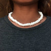 Outer banks white puka shell choker necklace for women bohemia summer hawaiian necklace beach  fashion