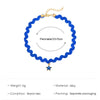 Outworks 2021Simple And Unique Woven Pendant Blue Star Wave Short Clavicle Chain Net Red Collar Female Party Gift Confession