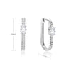 Oval Hoop Earrings For Women Luxury Zircon Stainless Steel Earrings 2023 Trend Summer Couple Wedding Jewelry boucles d'oreilles